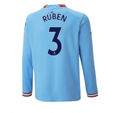 Manchester City Ruben Dias #3 Hjemmedrakt 2022-23 Langermet
